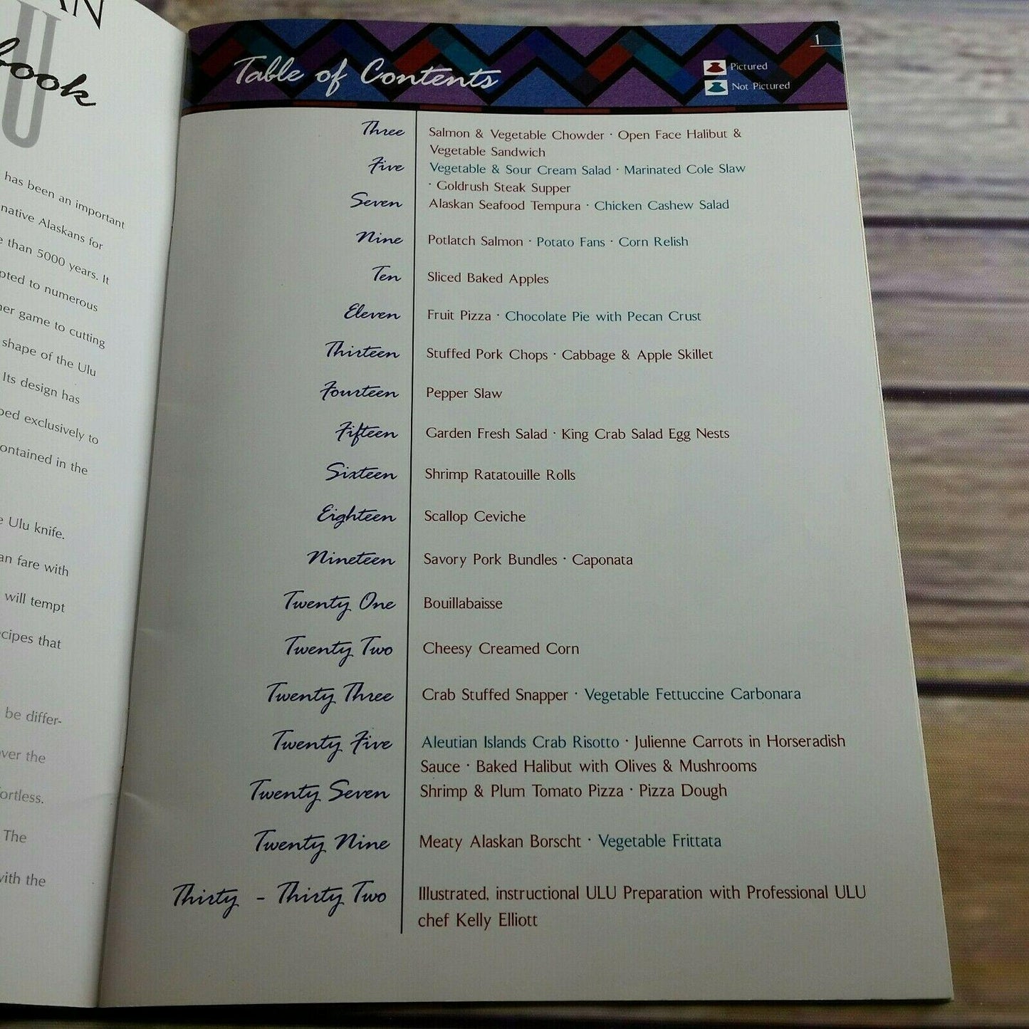 Cook Book Alaskan Ulu Cookbook ULU Promo Recipes Paperback Booklet