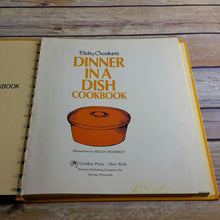 Load image into Gallery viewer, Vintage Cookbook Betty Crocker Dinner in a Dish Recipes 1974 Hardcover Spiral Bound 9th Printing 250 One Dish Meal Recipes