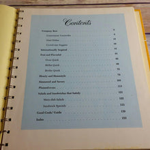 Load image into Gallery viewer, Vintage Cookbook Betty Crocker Dinner in a Dish Recipes 1974 Hardcover Spiral Bound 9th Printing 250 One Dish Meal Recipes