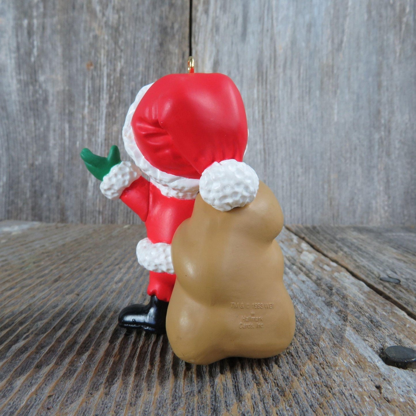 Vintage Elmer Fudd Santa Claus Hallmark Ornament Christmas Looney Tunes Toy Sack 1993