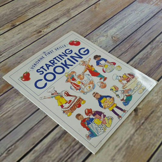 Vintage Kids Cookbook Starting Cooking Usborne First Skills Recipes Children 1995 Paperback - At Grandma's Table