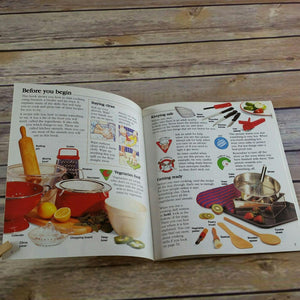 Vintage Kids Cookbook Starting Cooking Usborne First Skills Recipes Children 1995 Paperback