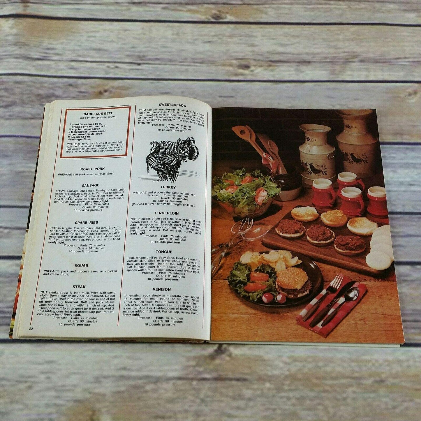 Vintage Kerr Home Canning and Freezing Cookbook Recipes Booklet 1981 Paperback