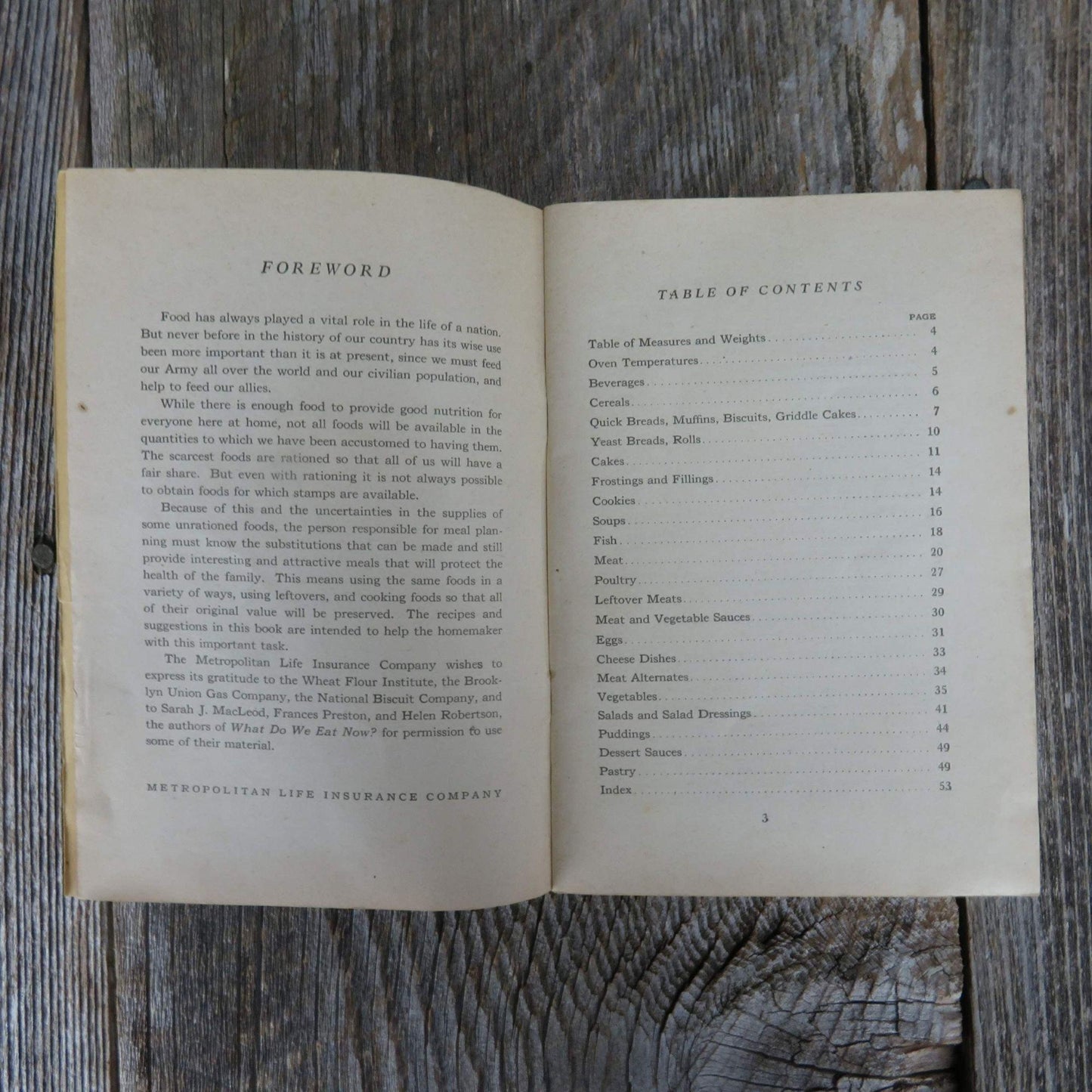 Vintage Cookbook Metropolitan Life Insurance Co. Cook Book 1960s 1970s Promo