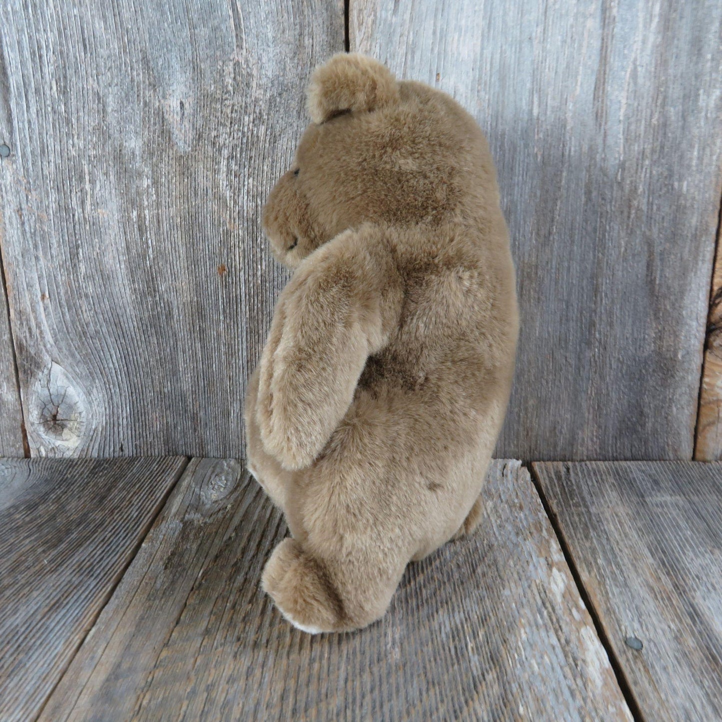 Vintage Teddy Bear Potbelly Plush Sweet Pea Crying Waving Boo Hoo Stuffed Animal 1987