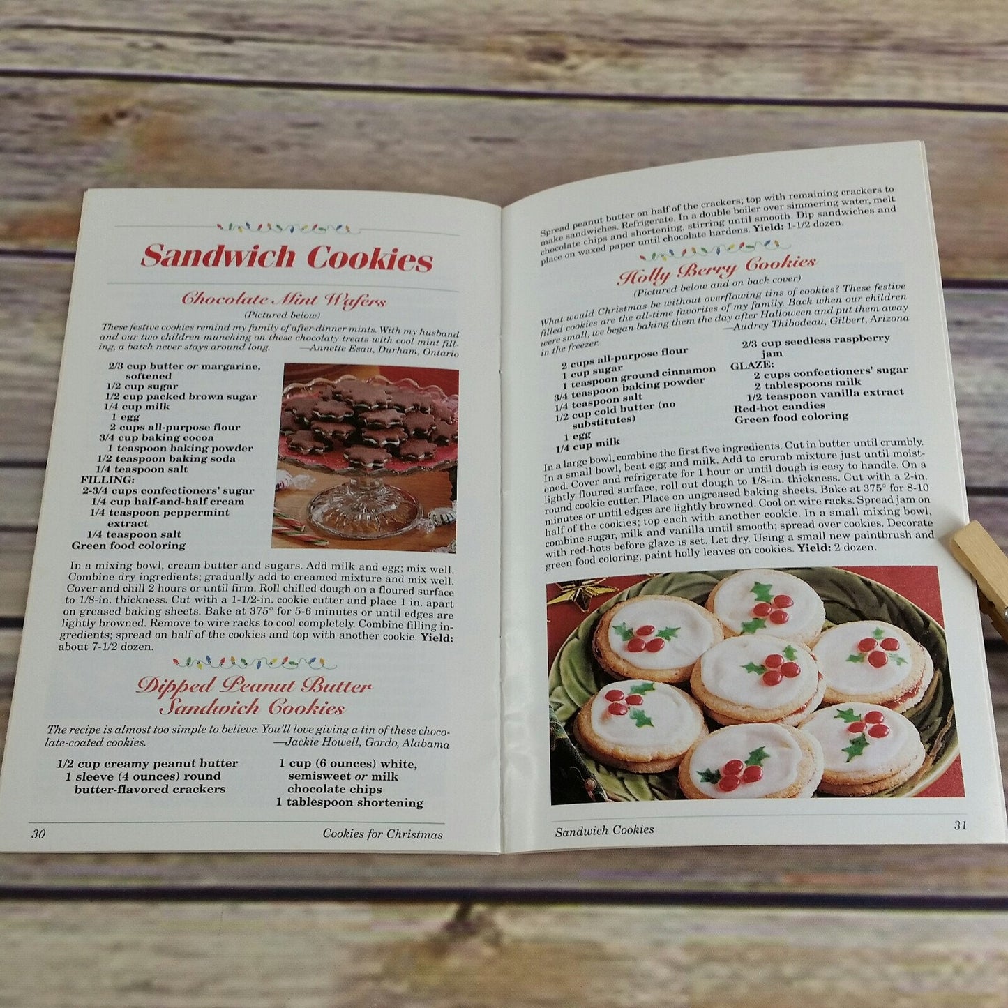 Vintage Cookbook Christmas Cookies for Christmas Taste of Home Books Paperback Booklet Janaan Cunningham