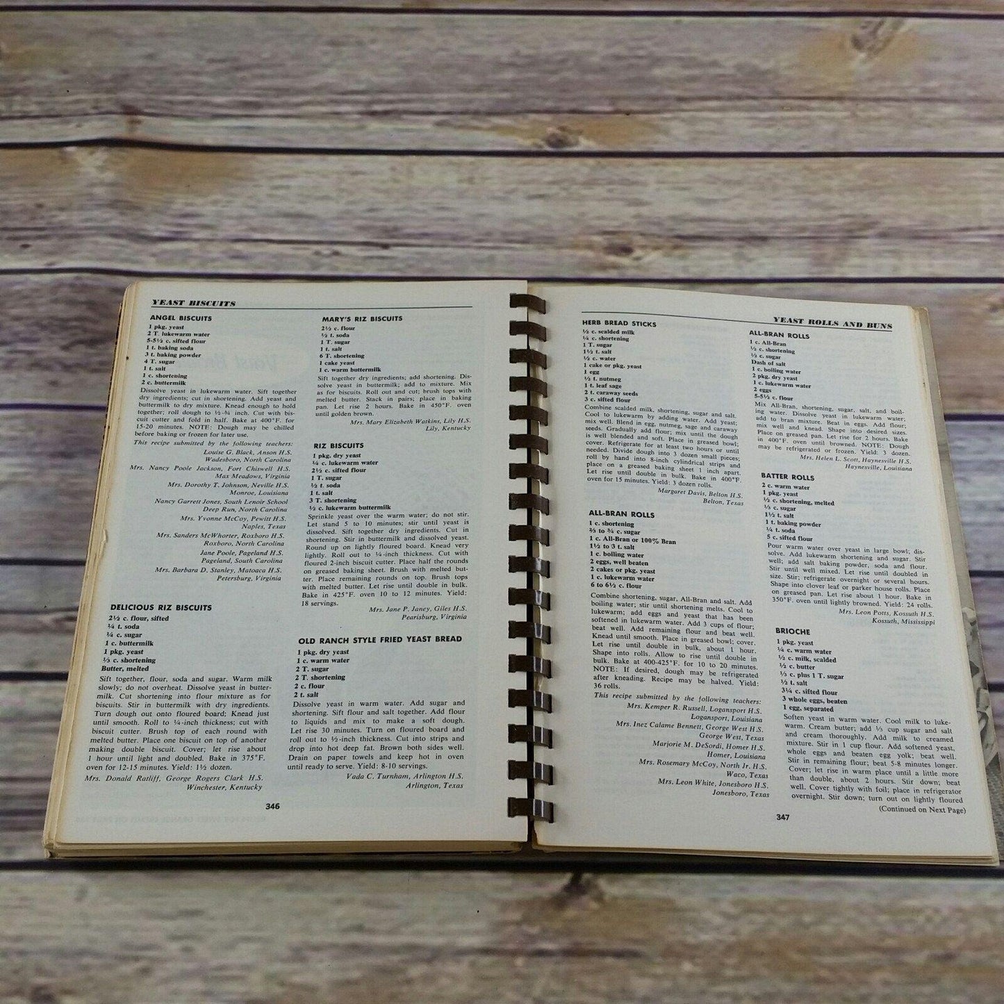 Casseroles Including Breads Cookbook Vintage Favorite Recipes of Home Economics Teachers 1964