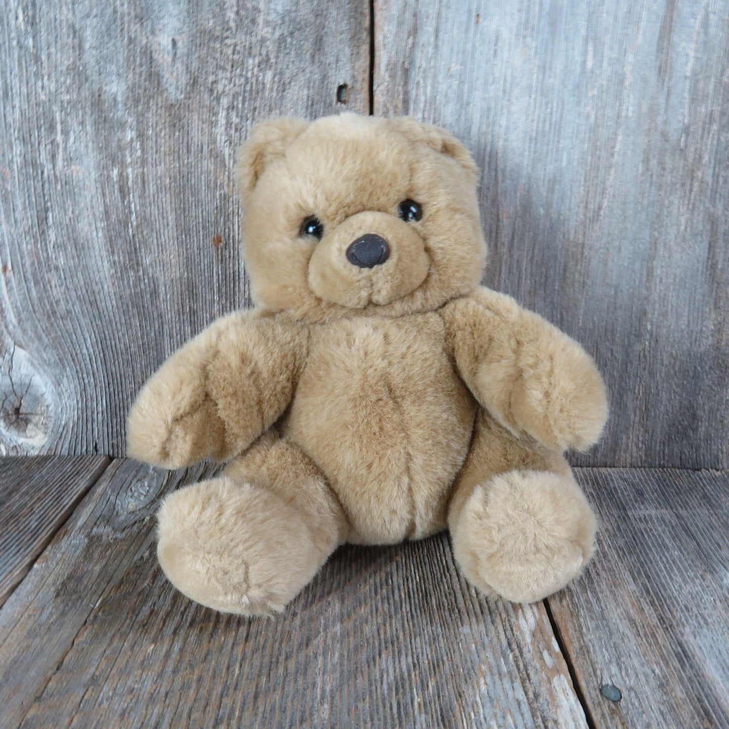 Vintage Teddy Bear Plush Small Brown Kay Bee Soft Nose Lemonwood