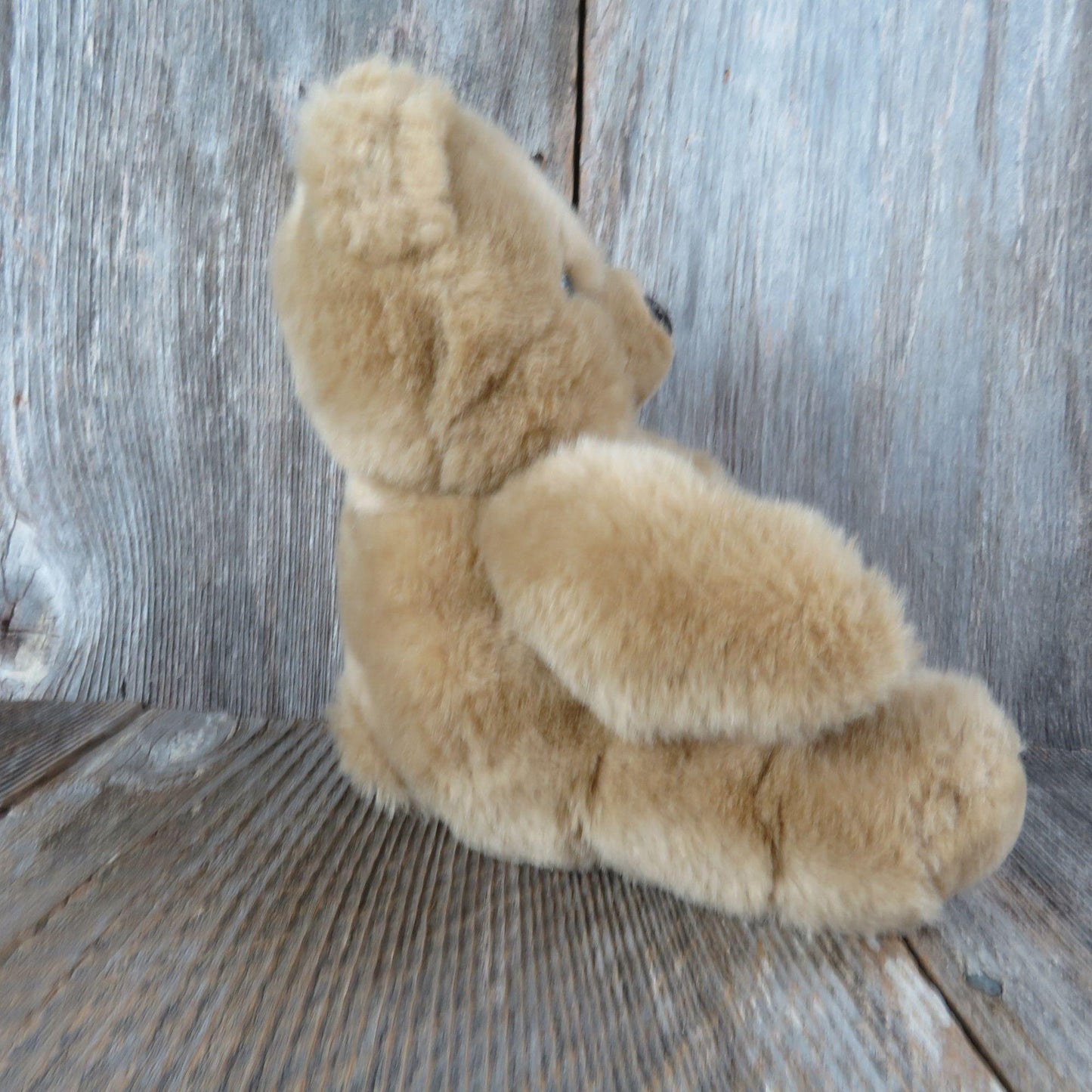 Vintage Teddy Bear Plush Small Brown Kay Bee Soft Nose Lemonwood