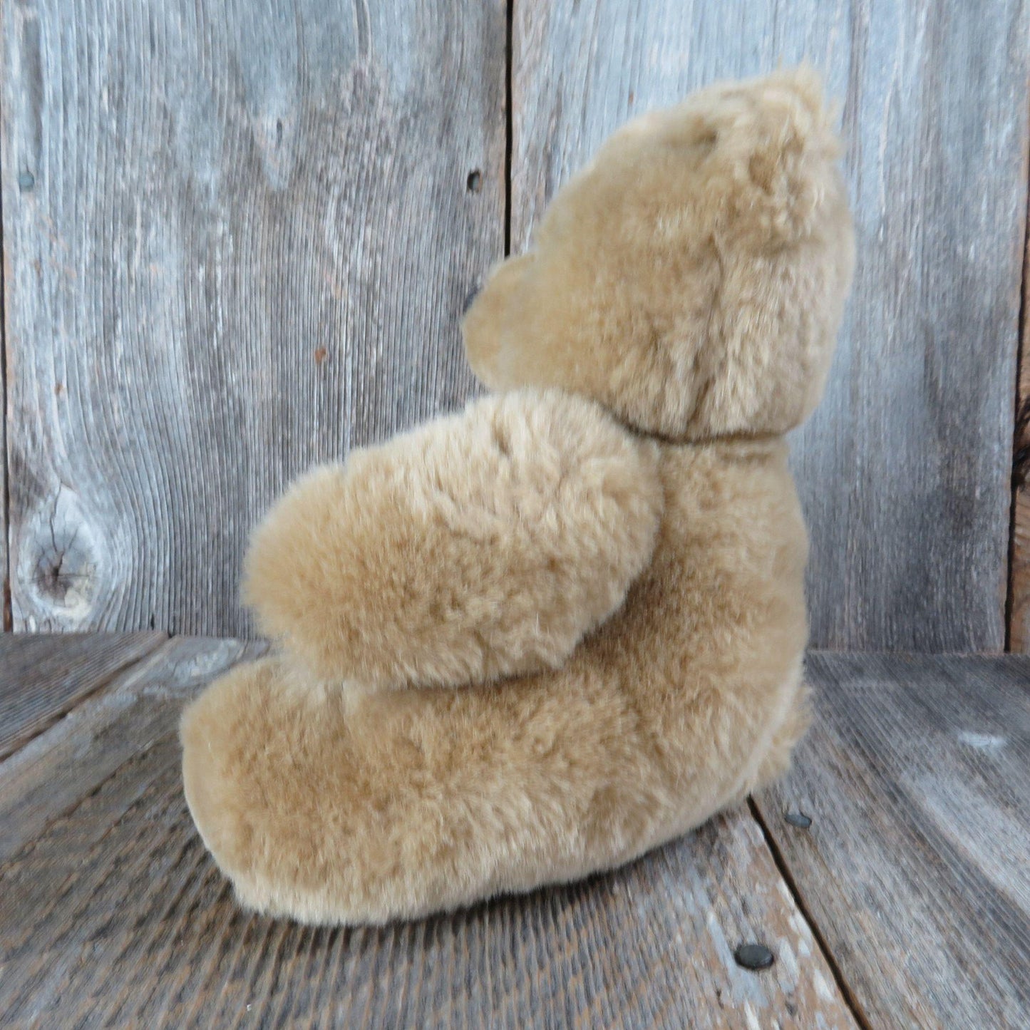 Vintage Teddy Bear Plush Small Brown Kay Bee Soft Nose Lemonwood