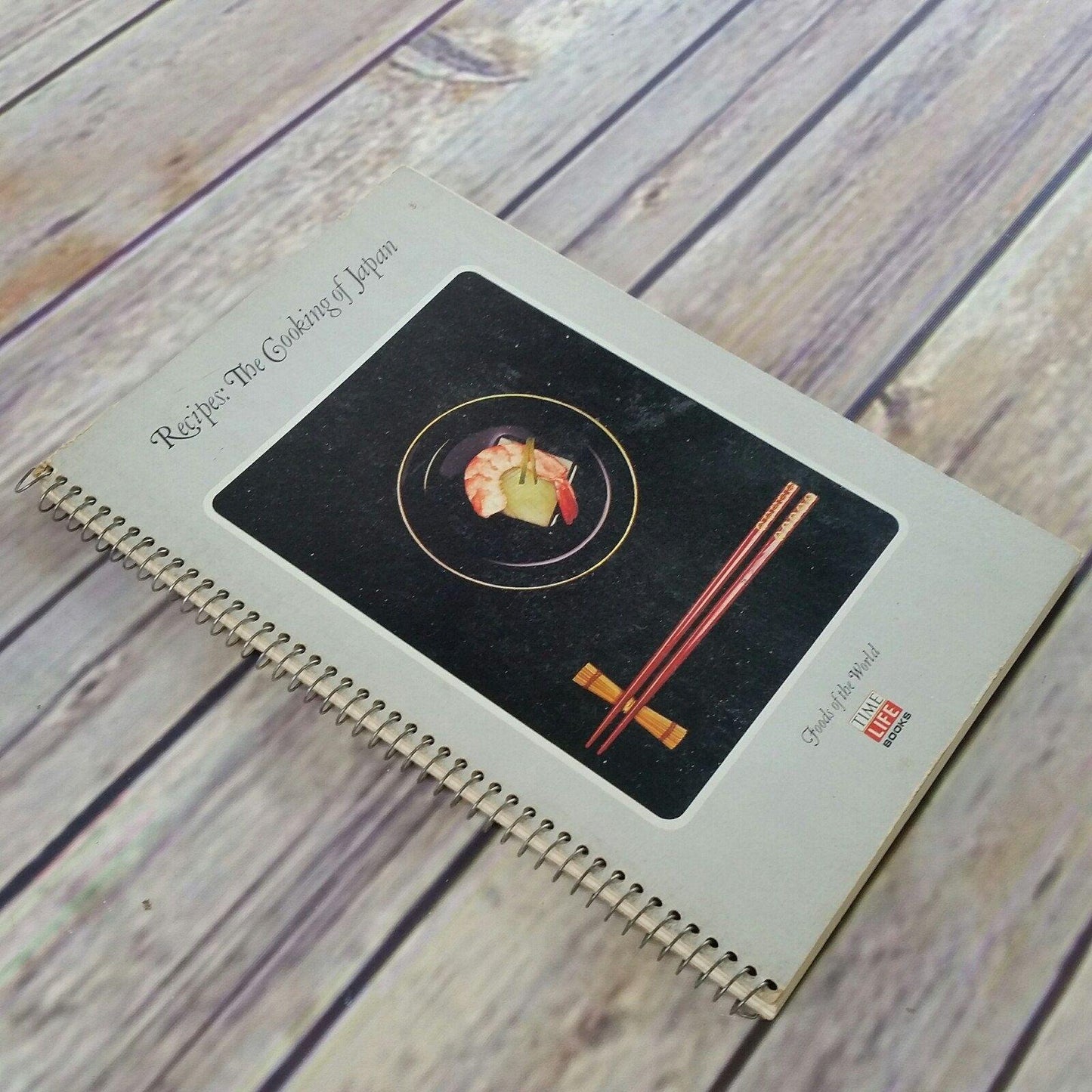 Vintage Cookbook Japanese Cooking Recipes Time Life Books Foods of the World 1968 Spiral Bound The Cooking of Japan