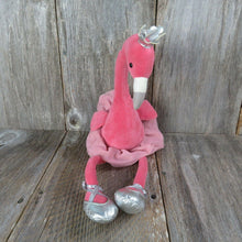 Load image into Gallery viewer, Fancy Flamingo Bird Plush Ballerina Jelly Cat Blue Dancer Tutu Stuffed Animal