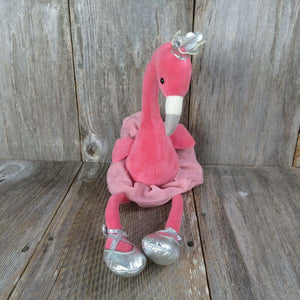 Fancy Flamingo Bird Plush Ballerina Jelly Cat Blue Dancer Tutu Stuffed Animal