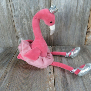 Fancy Flamingo Bird Plush Ballerina Jelly Cat Blue Dancer Tutu Stuffed Animal