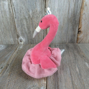 Fancy Flamingo Bird Plush Ballerina Jelly Cat Blue Dancer Tutu Stuffed Animal