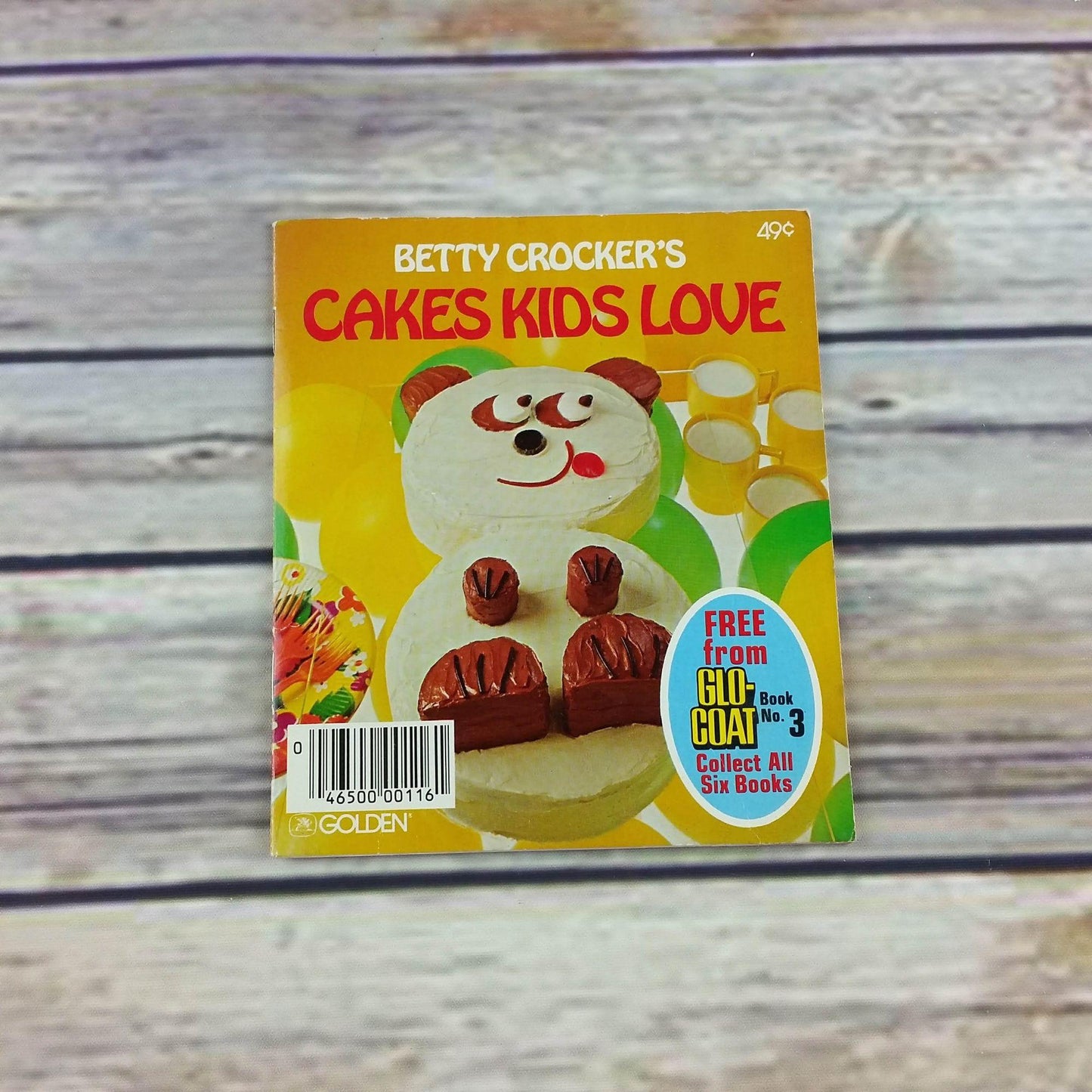Vintage Cakes Kids Love Cookbook Betty Crocker 1976 Recipes Golden Book Booklet Ads