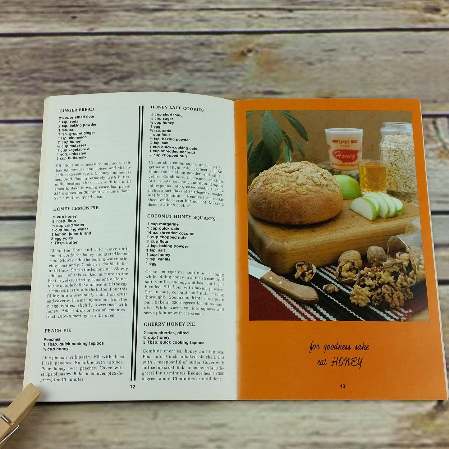 Vintage Cookbook Cook with Montanas Best Honey Recipes Promo Booklet 1990s