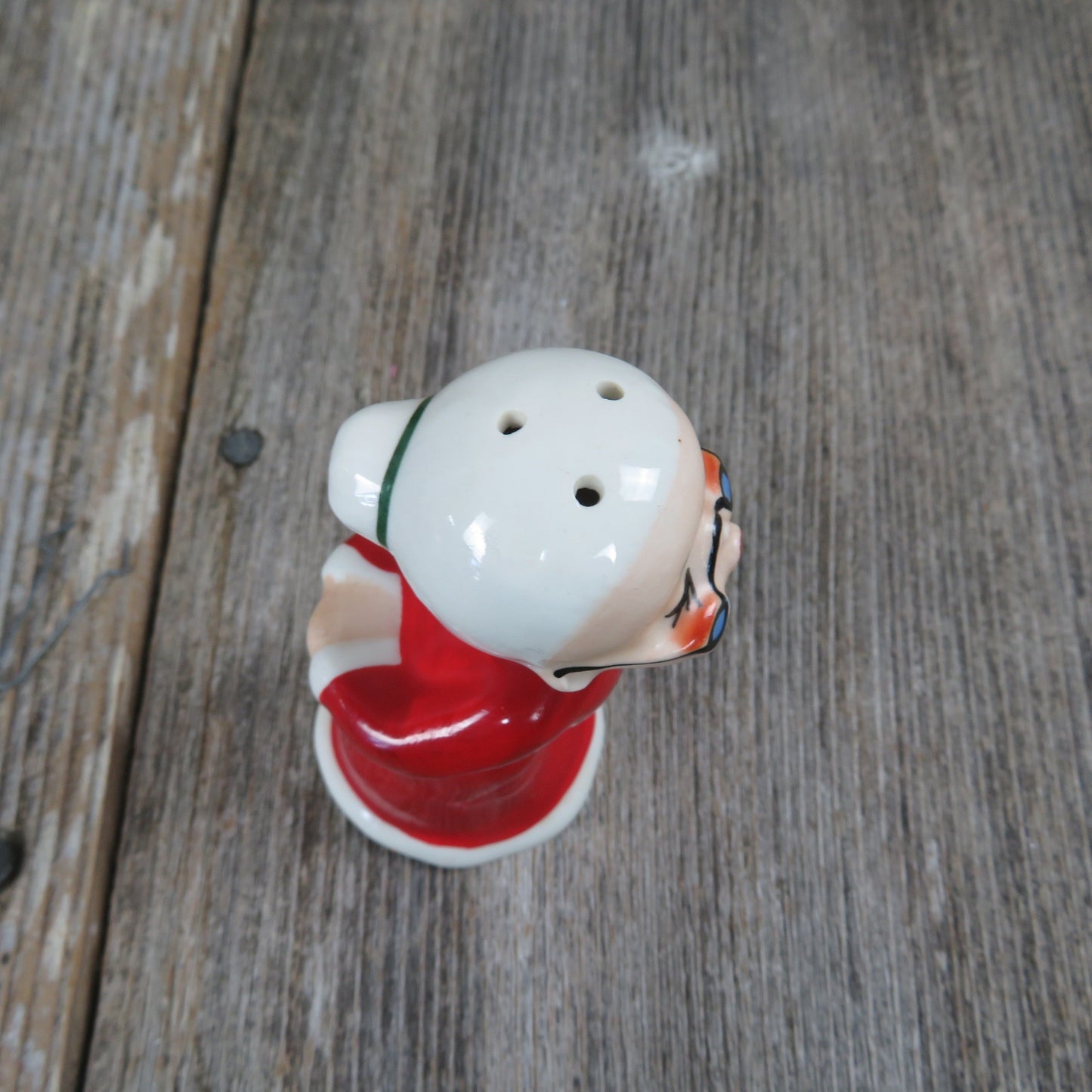 Vintage Kissing Mrs Santa Claus Salt Pepper Shaker Inarco Christmas Replacement Made in Japan