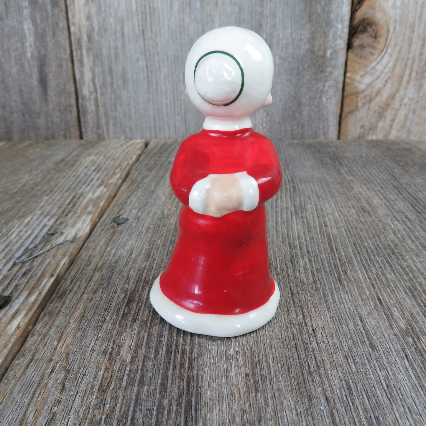 Vintage Kissing Mrs Santa Claus Salt Pepper Shaker Inarco Christmas Replacement Made in Japan