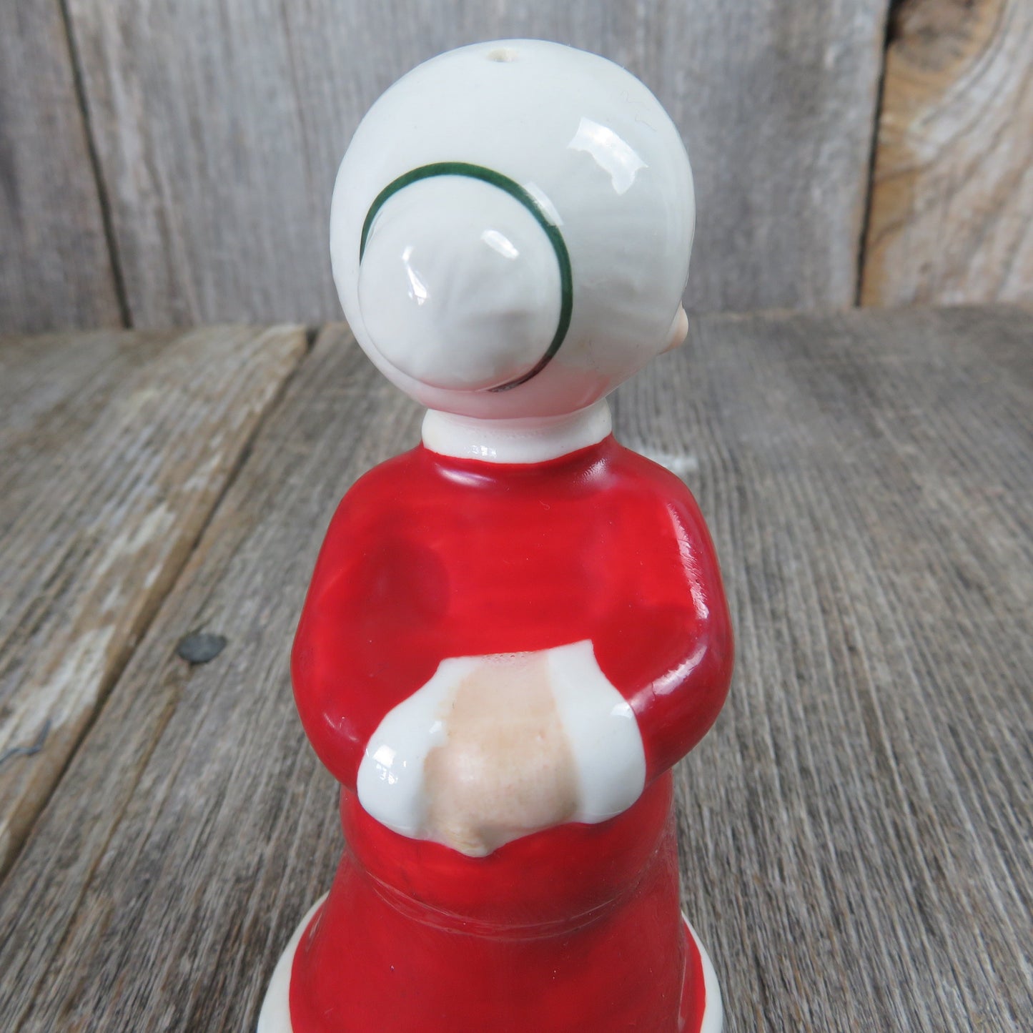 Vintage Kissing Mrs Santa Claus Salt Pepper Shaker Inarco Christmas Replacement Made in Japan