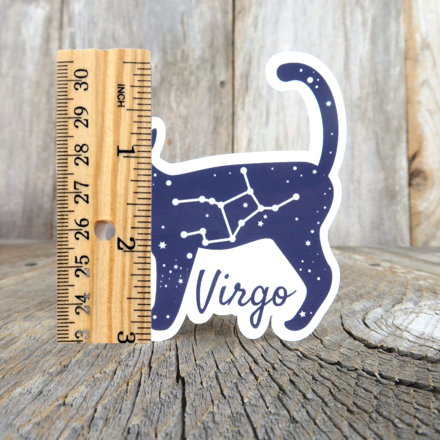 Virgo Cat Sticker Birthday Sign Cat Lover Astrology Star Sign Waterproof Star Chart