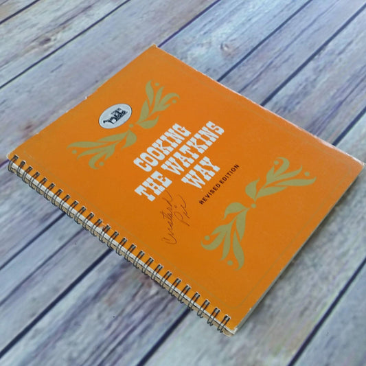 Vintage Cookbook Cooking the Watkins Way Revised Edition 1976 Spiral Bound 1970s Old Watkins Cookbook