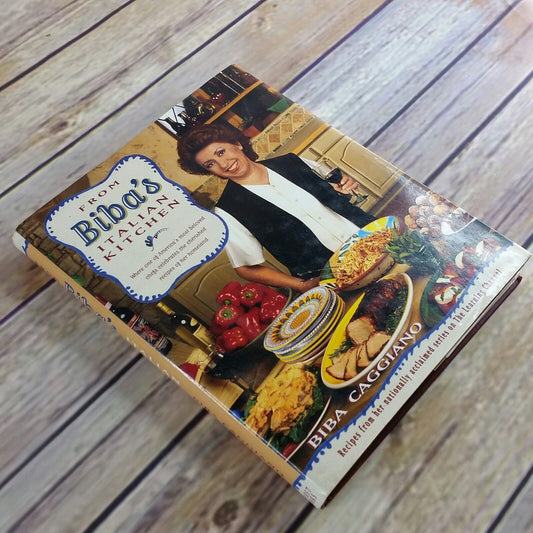 Vintage Italian Cookbook Bibas Italian Kitchen Italian Recipes 1995 Hardcover with Dust Jacket Biba Caggiano Chef Homeland Recipes