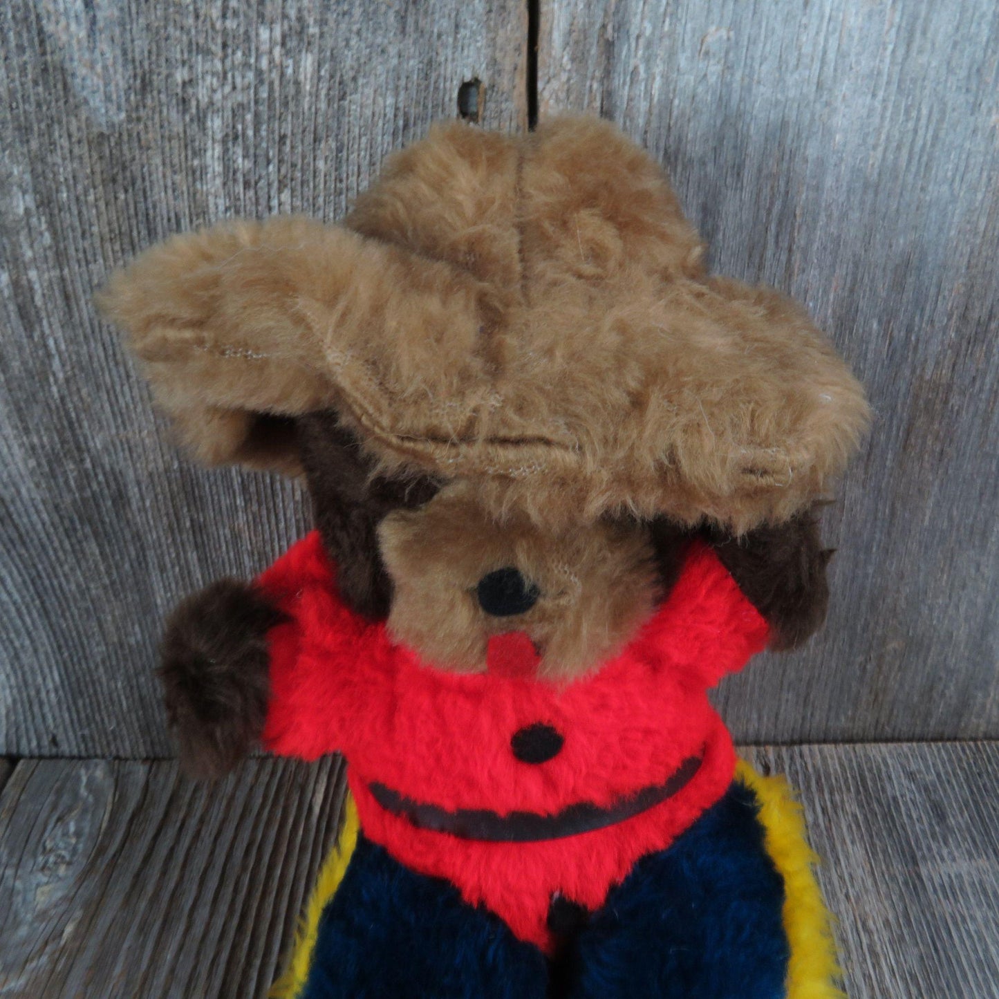 Vintage Mountie Teddy Bear Plush Canada Stuffed Animal Souvenir