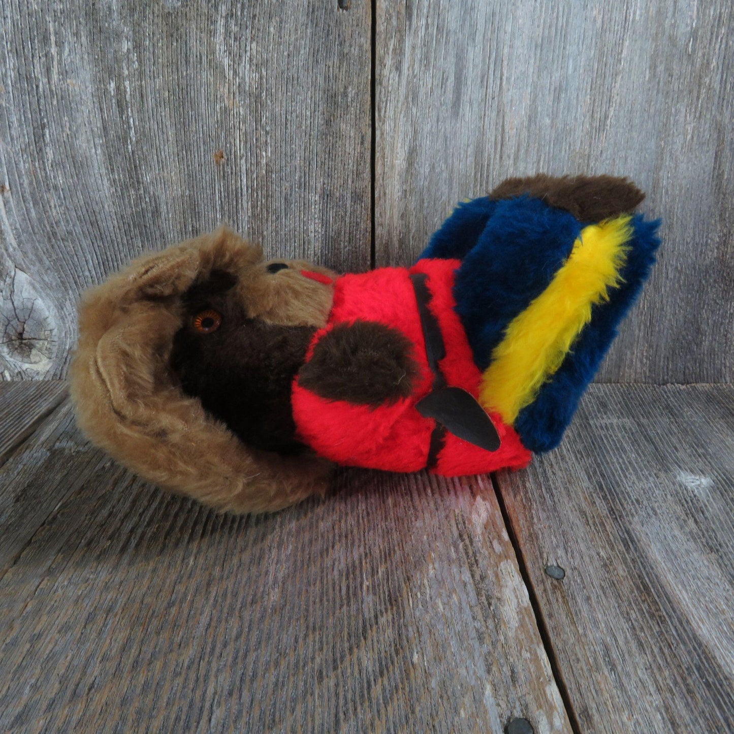 Vintage Mountie Teddy Bear Plush Canada Stuffed Animal Souvenir