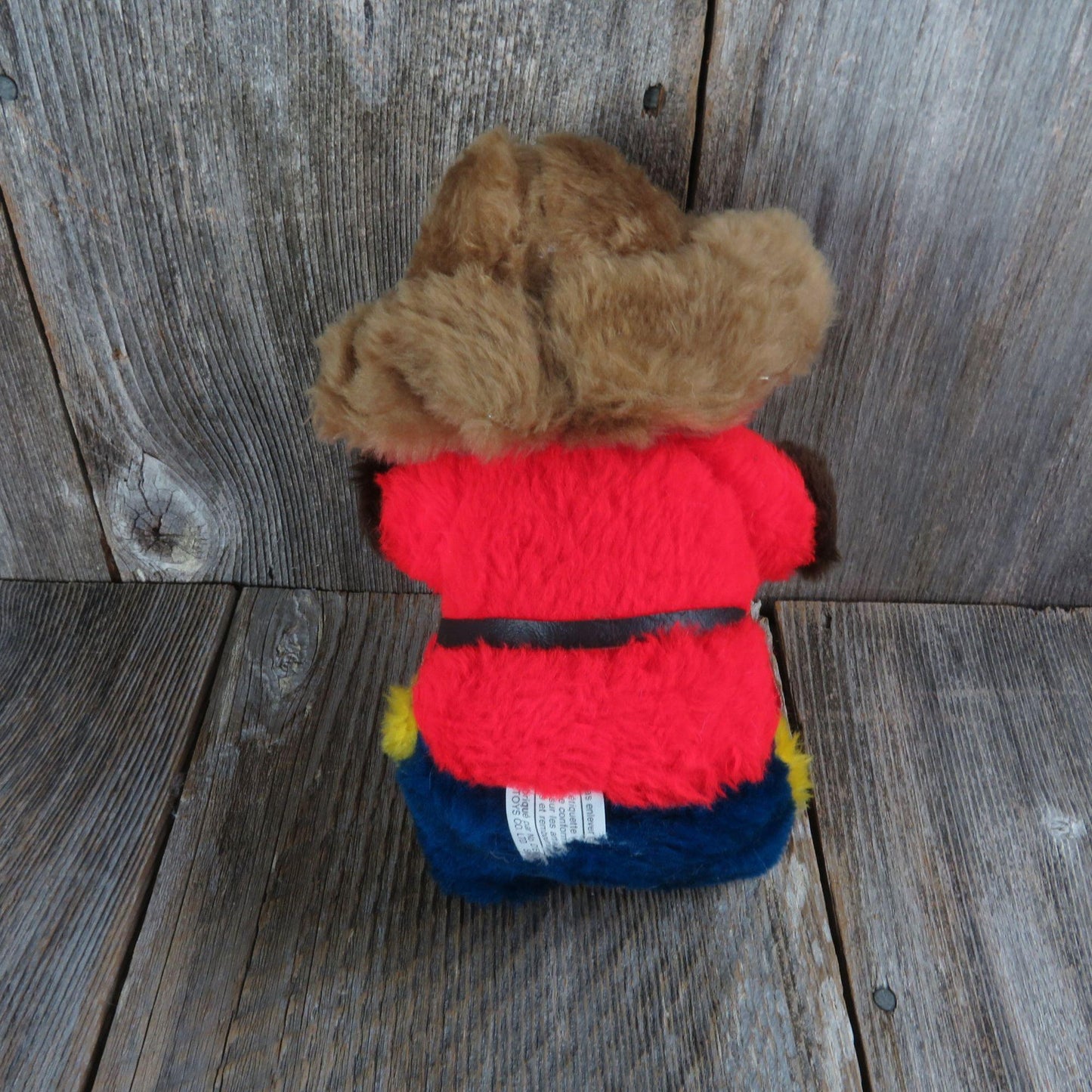 Vintage Mountie Teddy Bear Plush Canada Stuffed Animal Souvenir